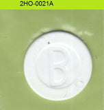 S1-2HO-0021 Netherlands B TOKEN KLEUR WIT PLASTIC