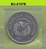 S1-BUU-0107-M31 DOMINICAN REPUBLIC 25 CENTAVOS XF 1991 KM71.1