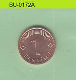 S1-BUU-0172-M05 LATVIA 1 SANTIMS UNC 2008 KM15