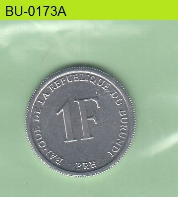 S1-BUU-0173-M16 S1-BURUNDI 1 FRANC UNC 2003 KM19