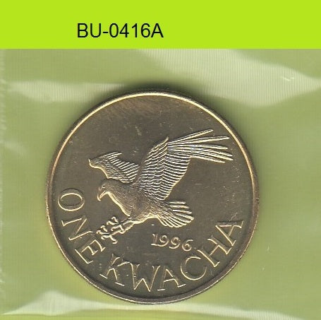 S1-BUU-0416-M02 MALAWI 1 KWACHA UNC 1996 KM28
