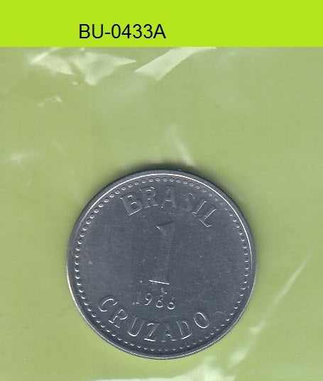 S1-BUU-0433-M02 BRAZIL 1 CRUZADO UNC 1986 KM605