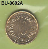 S1-BUU-0602-M05 Yugoslavia 10 PARA UNC 1991 KM139