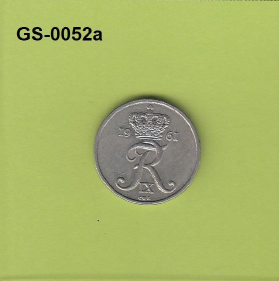 S1-GES-0052 Denemarken 10 ORE 1961  H-CS VF KM849.1