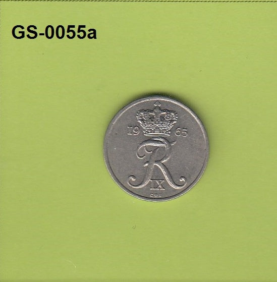 S1-GES-0055 Denemarken 10 ORE 1965 H-CS ZFF KM849.1