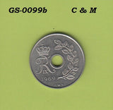 S1-GES-0099 Denemarken 25 ORE 1969  H-CS XF KM855.1