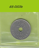 S1-GES-0103 Denemarken 25 ORE 1973  H-SB XF KM861.1