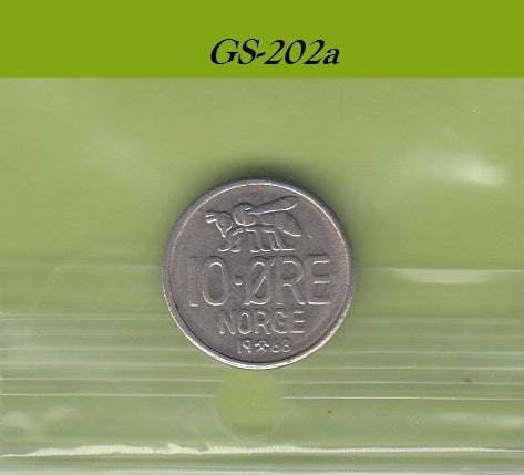 S1-GES-0202 Noorwegen 10 ORE 1968   VF KM411