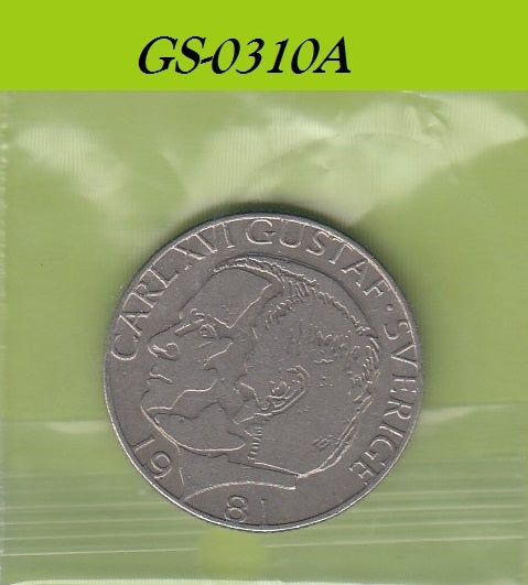 S1-GES-0310 Zweden 1 KRONE 1981   VF KM852