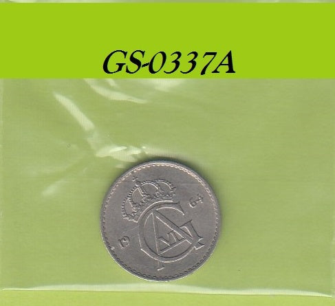 S1-GES-0337 Zweden 10 ORE 1964    KM835
