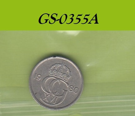 S1-GES-0355 Zweden 10 ORE 1980   VF KM850
