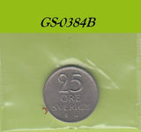 S1-GES-0384 Zweden 25 ORE 1971    KM836