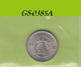 S1-GES-0385 Zweden 25 ORE 1973    KM836