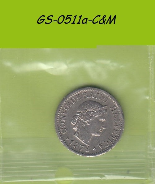 S1-GES-0511 Zwitserland 10 RAPPEN 1973   XF KM27