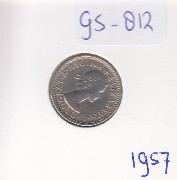 S1-GES-0812 Verenigd Koninkrijk 6 PENNY 1957   XF  KM903