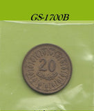 S1-GES-1700 Tunesië 20 MILIMES 1960   VF KM307