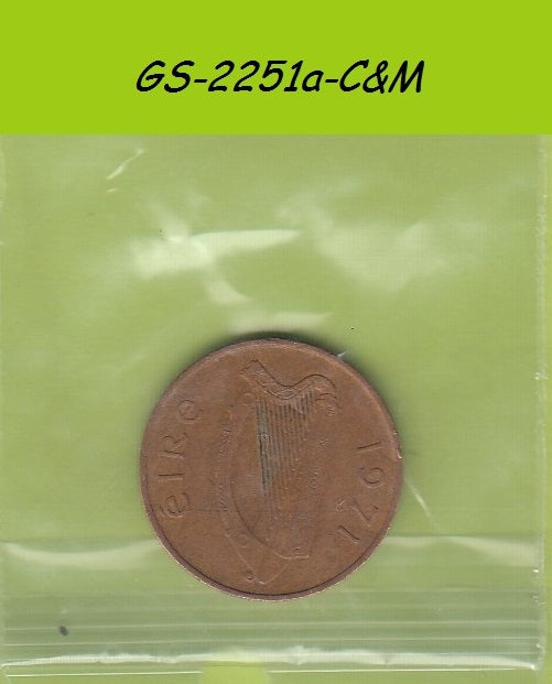 S1-GES-2251 Ierland 1 PENNY 1971    KM20