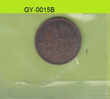 S1-GY1-0015 DUITSLAND 1 pfennig 1868 C VF KM480 pruisen