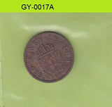 S1-GY1-0017 GERMANY 1 pfennig 1868 C VF KM480 prussia