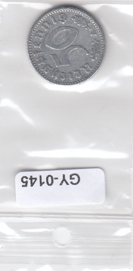 S1-GY1-0145 GERMANY 50 pfennig 1935 A VF KM87