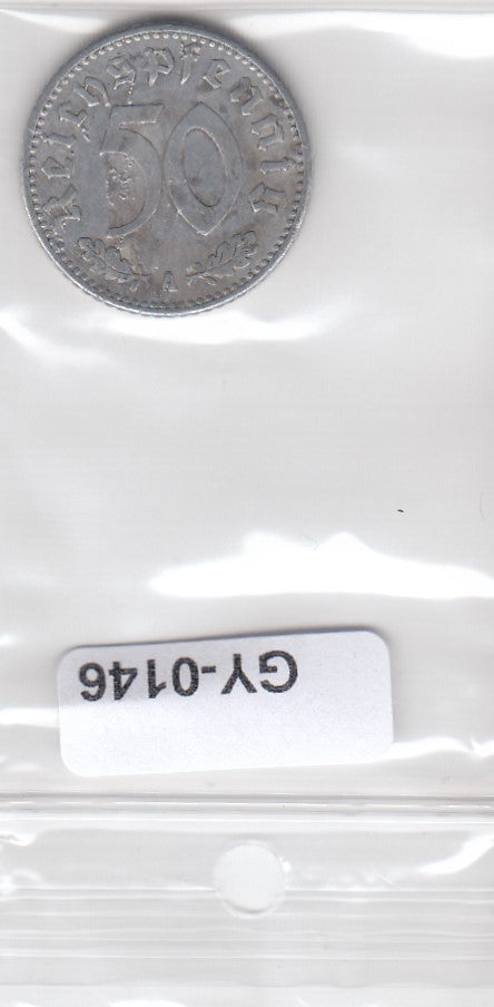 S1-GY1-0146 DUITSLAND 50 pfennig 1935 A VF KM87