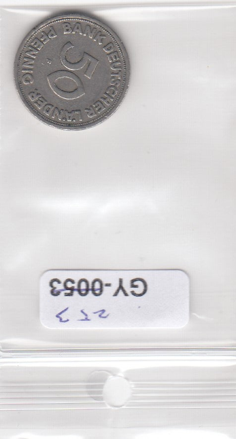 S1-GY1-0253 DUITSLAND 50 pfennig 1949 F VF KM104