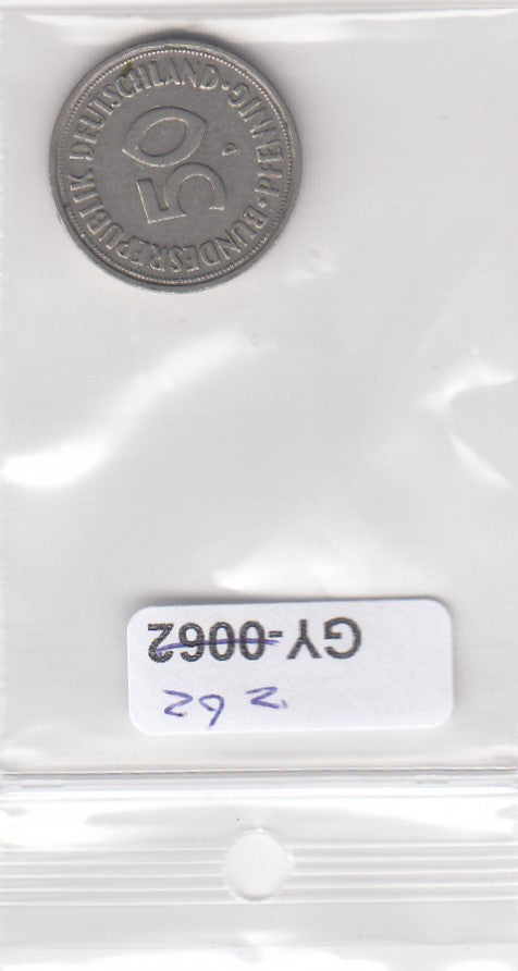 S1-GY1-0262 DUITSLAND 50 pfennig 1950 D VF KM109