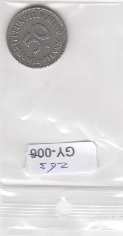 S1-GY1-0263 DUITSLAND 50 pfennig 1950 D VF KM109