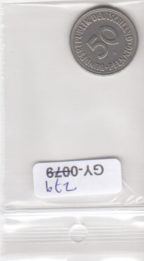 S1-GY1-0279 DUITSLAND 50 pfennig 1950 F ZFR KM109