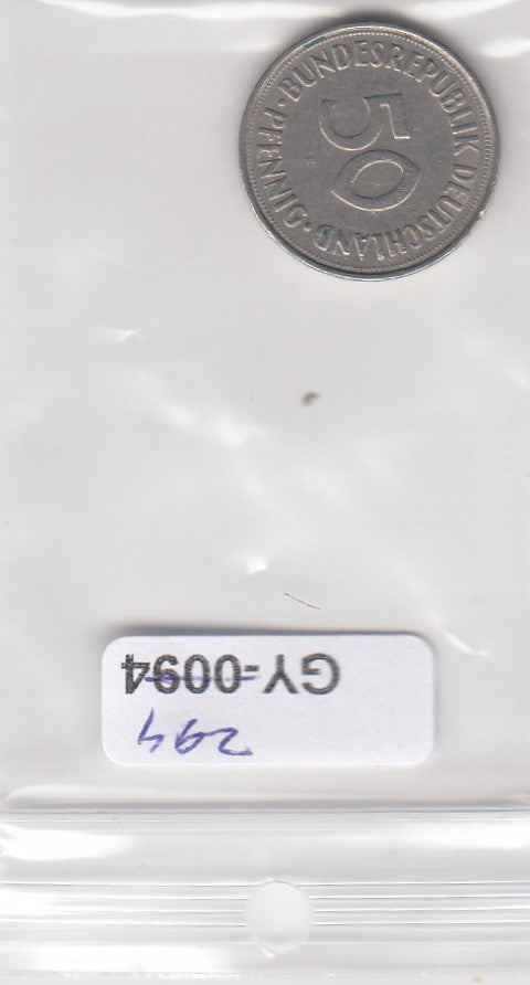 S1-GY1-0294 DUITSLAND 50 pfennig 1972 F VF KM109