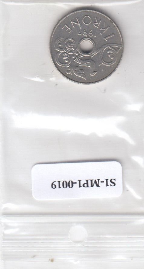 S1-MP1-0019 NORWAY-NOORWEGEN 1 KRONE 1997  VF KM462