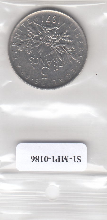 S1-MP1-0186 FRANCE 5 FRANCS 1971  VF