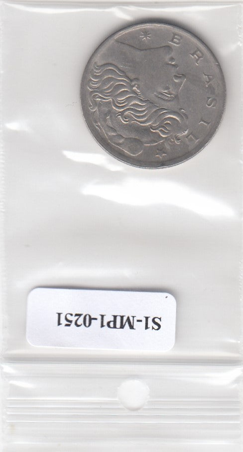 S1-MP1-0251 BRAZIL 20 CENTAVOS 1970  VF