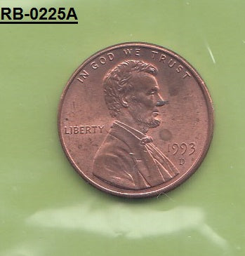 S1-RVB-0225 United States 1 CENT 1993  XF