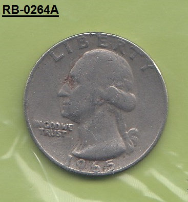 S1-RVB-0264 United States QUARTER 1965  VF