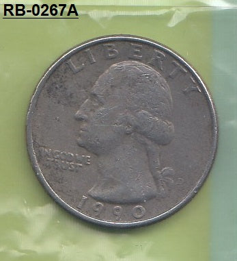 S1-RVB-0267 United States QUARTER 1990  VF