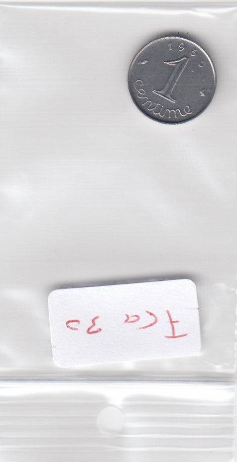 S10-FRA-0030 FRANKRIJK 1 centime 1965  KM  928 UNC 0  €