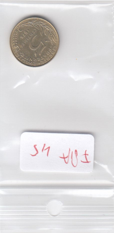 S10-FRA-0045 FRANKRIJK 5 centimes 1975 KM 933 ZFR 0 €