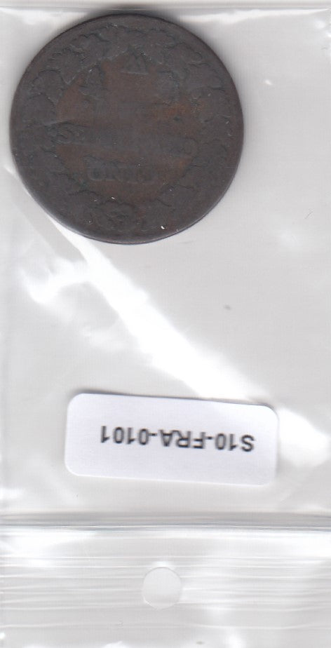 S10-FRA-0101 FRANKRIJK 5 centimes L'an 7 W-1798-1799 KM640.11 VG/FI
