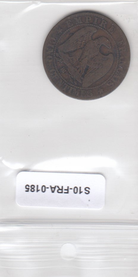 S10-FRA-0185 FRANKRIJK 5 centimes 1863 BB KM797 FI