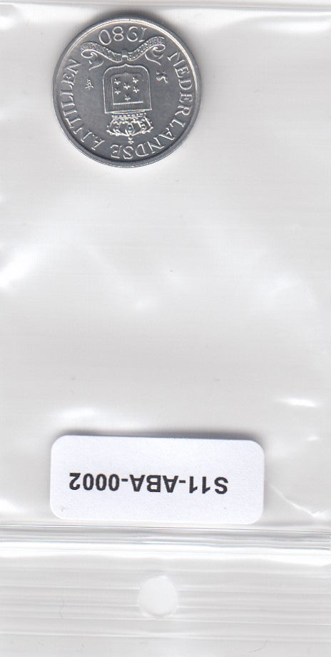 S11-ABA-0002 Antillen 1 Cents 1980 UNC KM8a Haan