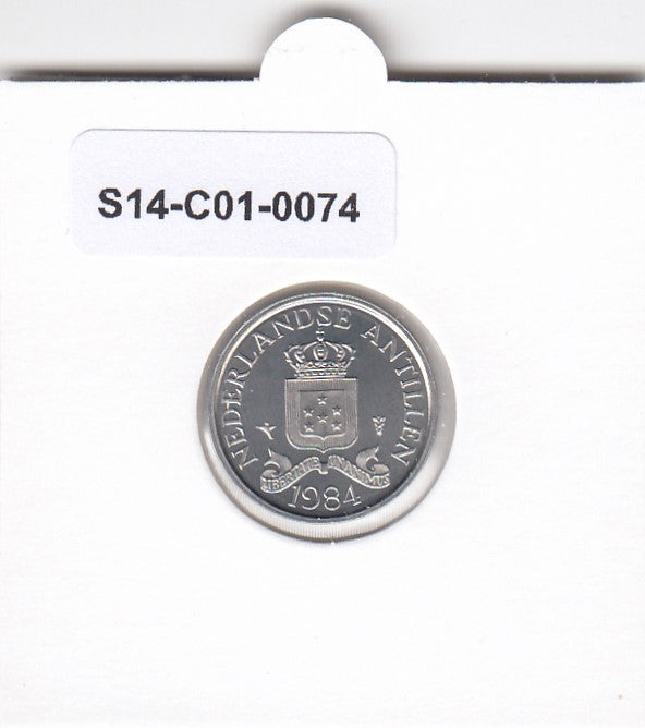 S11-C01-0074 Nederlandse Antillen 1 cent 1984 FDC KM# 8a