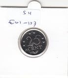 S11-C01-0127 Nederlandse Antillen 25 cent 1982 FDC KM# 11