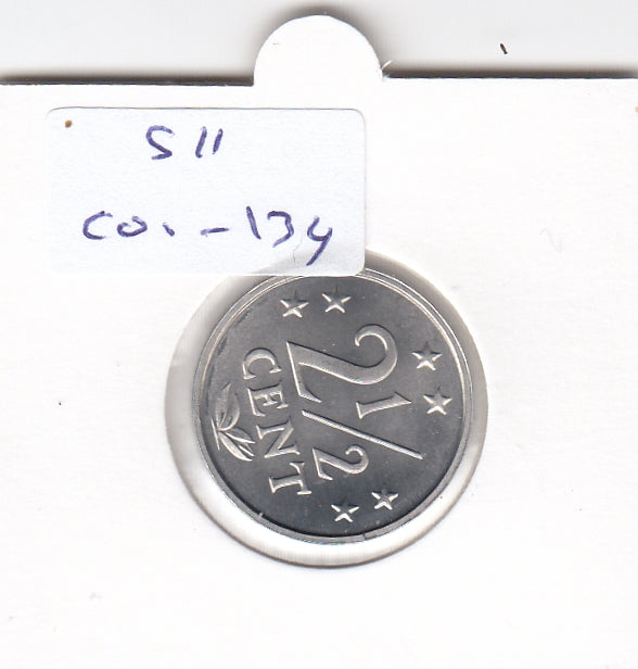 S11-C01-0134 Nederlandse Antillen 2 1/2 cent 1983 FDC KM# 9a