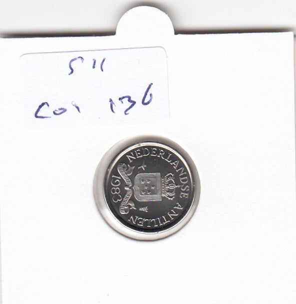 S11-C01-0136 Nederlandse Antillen 10 cent 1983 FDC KM# 10