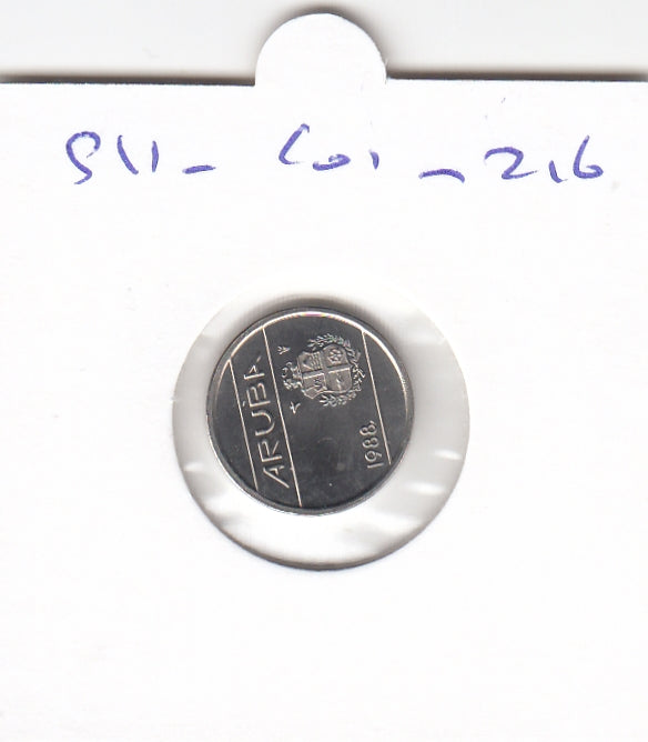 S11-C01-0216 Aruba 5 Cent 1988 FDC KM12