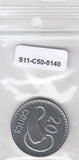 S11-C50-0140 Fiji 20 cents 1998 MS65 km53a