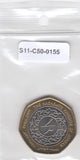 S11-C50-0155-M07 Jordan 1/2 dinar 1997 MS65 km63