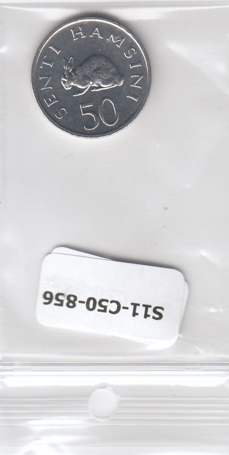 S11-C50-0856-181 Tanzania 50 senti 1989 UNC KM26