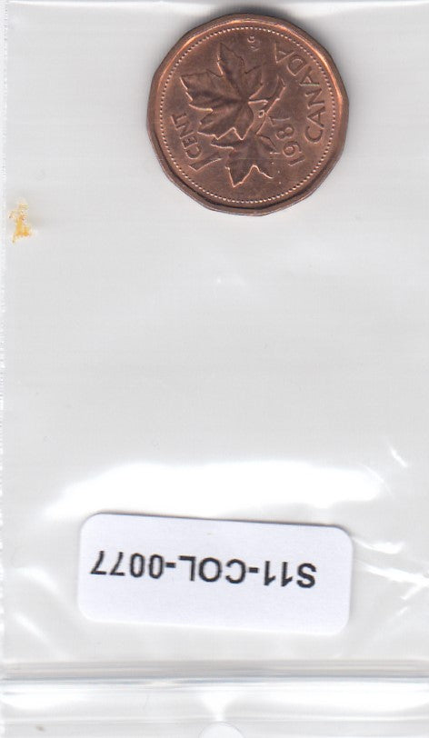 S11-COL-0077 Canada 1 cent 1987 FI KM# 132
